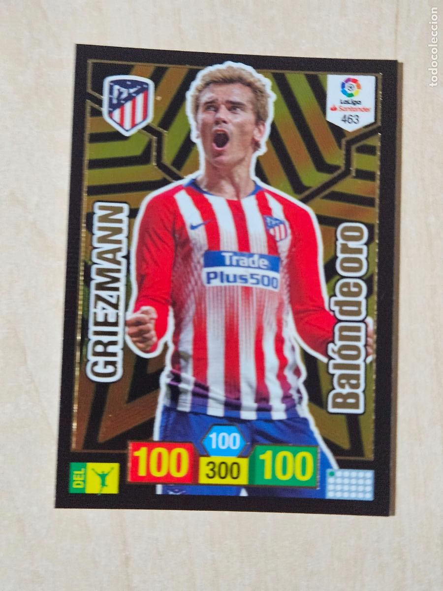 Cromos de f&uacute;tbol: FICHA N&ordm; 463 GRIEZMANN - ADRENALYN 18 19 - PANINI 2018 - 19 - CROMO - BALON DE ORO