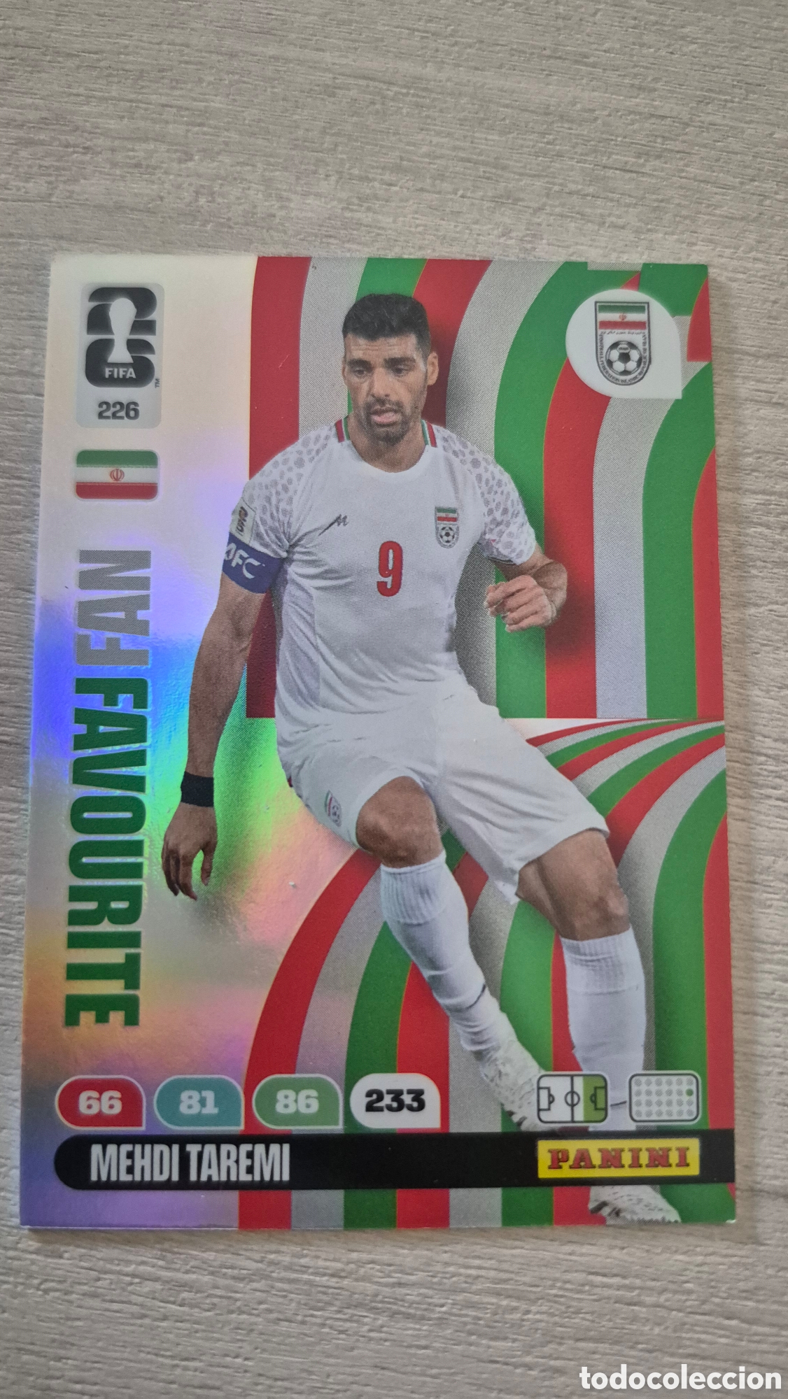 Cromos de f&uacute;tbol: N&deg;226 Fan Favourite Iran Mehdi Taremi Adrenalyn FIFA World Cup 2026