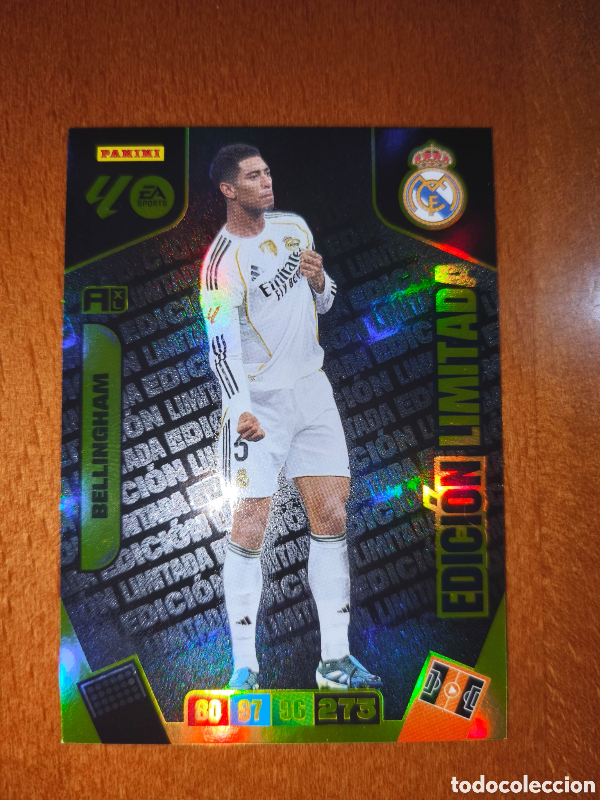 Cromos de f&uacute;tbol: Bellingham Edici&oacute;n Limitada Adrenalyn XL 25/26 Real Madrid