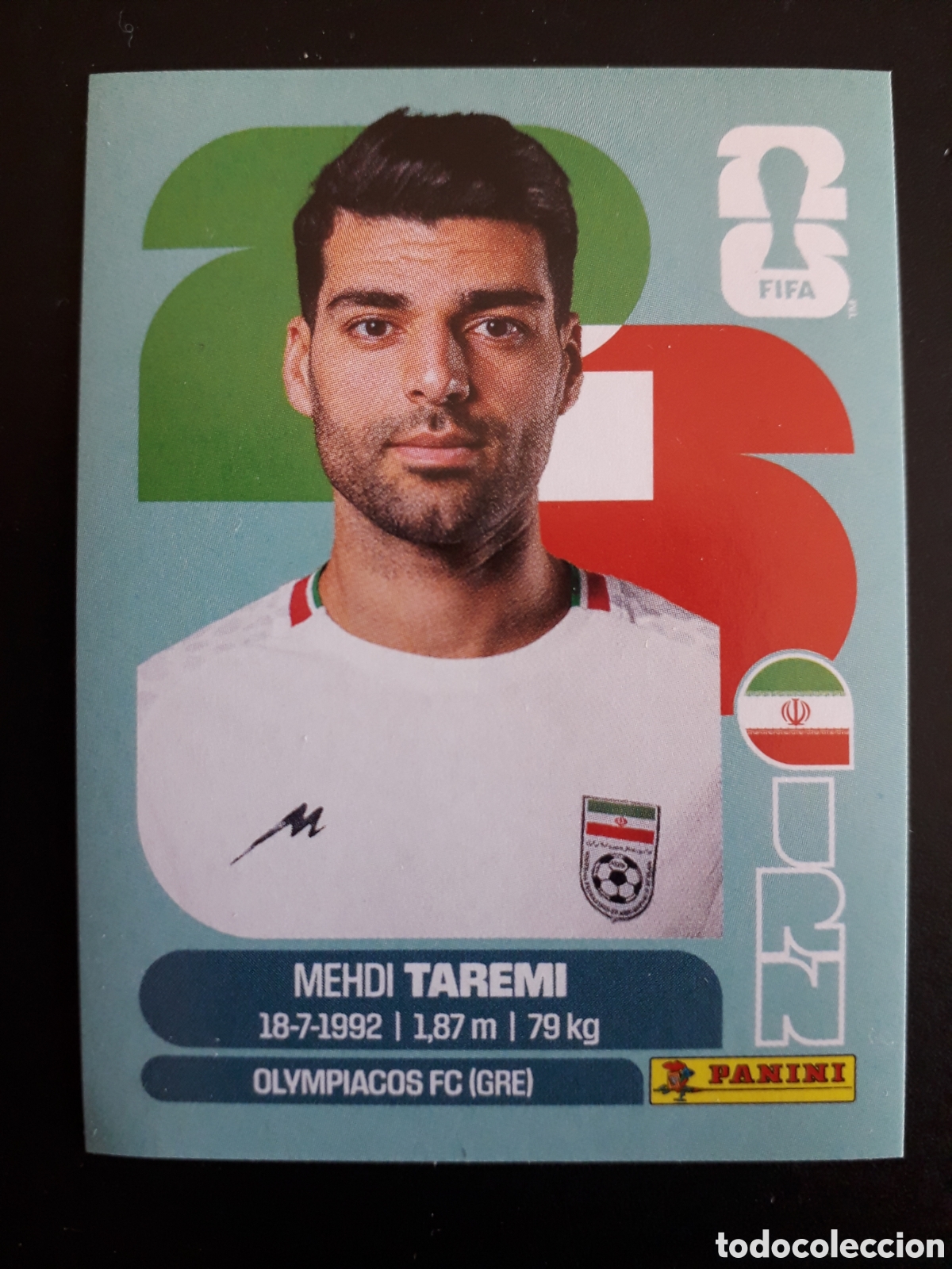 Cromos de f&uacute;tbol: TAREMI IR&Aacute;N IRN 18 MUNDIAL F&Uacute;TBOL 2026 FIFA WORLD CUP PANINI SIN PEGAR PEDIDO M&Iacute;NIMO 3&euro;