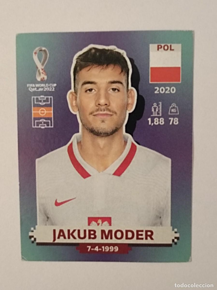Cromos de f&uacute;tbol: #POL 14 JAKUB MODER (POLONIA) MUNDIAL QATAR 2022 PANINI