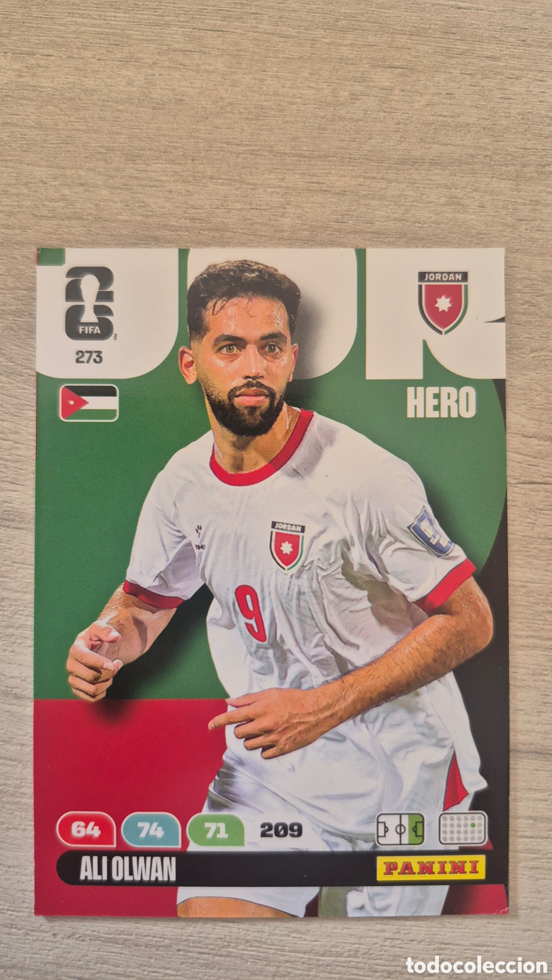 Cromos de f&uacute;tbol: N&deg;273 Jordania Ali Olwan Adrenalyn FIFA World Cup 26