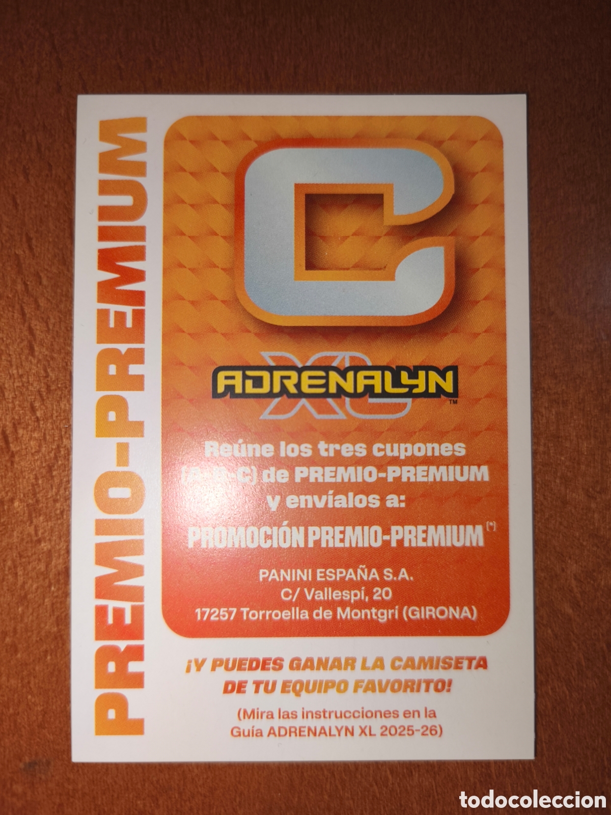 Cromos de f&uacute;tbol: Letra C Premio-Premiun Adrenalyn XL 25/26