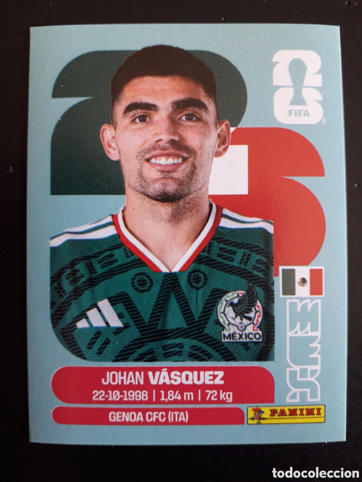 Football Stickers: V&Aacute;SQUEZ M&Eacute;XICO MEX 3 MUNDIAL F&Uacute;TBOL 2026 FIFA WORLD CUP PANINI SIN PEGAR PEDIDO M&Iacute;NIMO 3&euro;