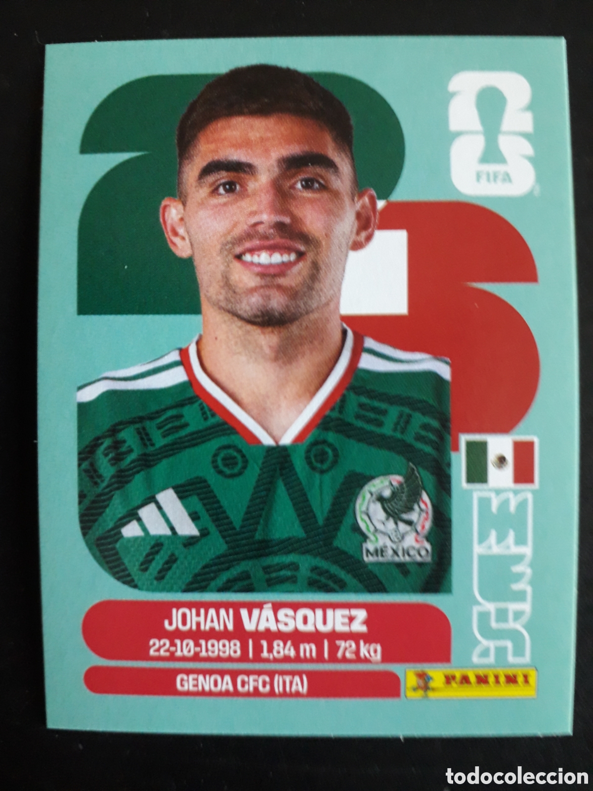 Cromos de f&uacute;tbol: V&Aacute;SQUEZ M&Eacute;XICO MEX 3 MUNDIAL F&Uacute;TBOL 2026 FIFA WORLD CUP PANINI SIN PEGAR PEDIDO M&Iacute;NIMO 3&euro;