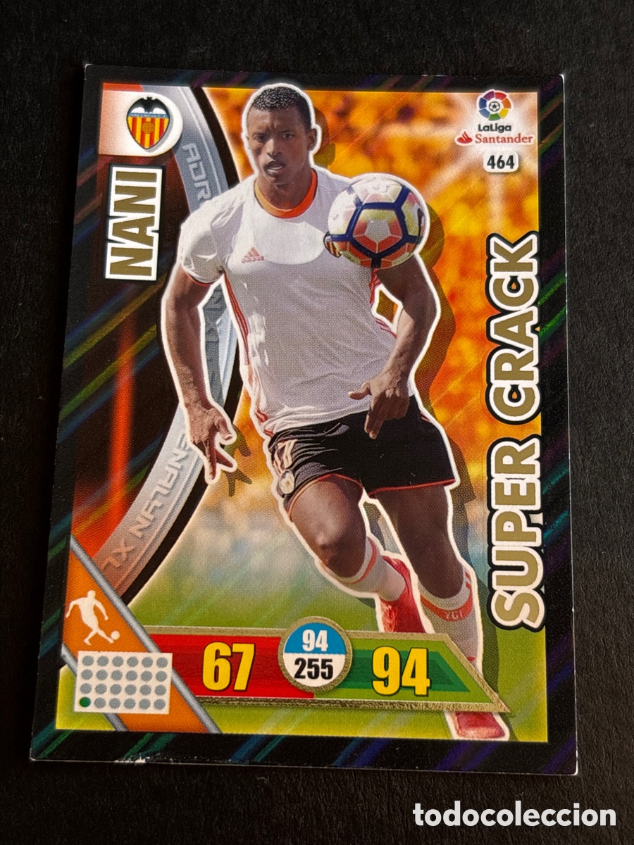 Cromos de f&uacute;tbol: FICHA N&ordm; 464 NANI - ADRENALYN 16 17 - PANINI 2016 - 17 - CROMO - SUPER CRACK