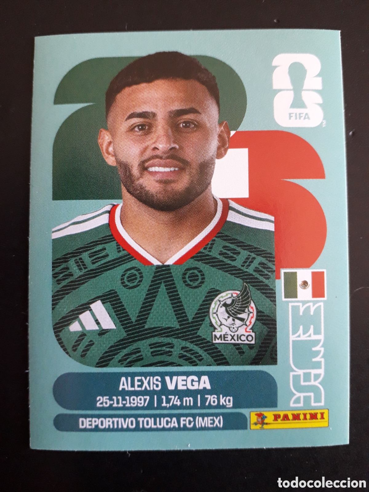 Cromos de Futebol: VEGA M&Eacute;XICO MEX 18 MUNDIAL F&Uacute;TBOL 2026 FIFA WORLD CUP PANINI SIN PEGAR PEDIDO M&Iacute;NIMO 3&euro;