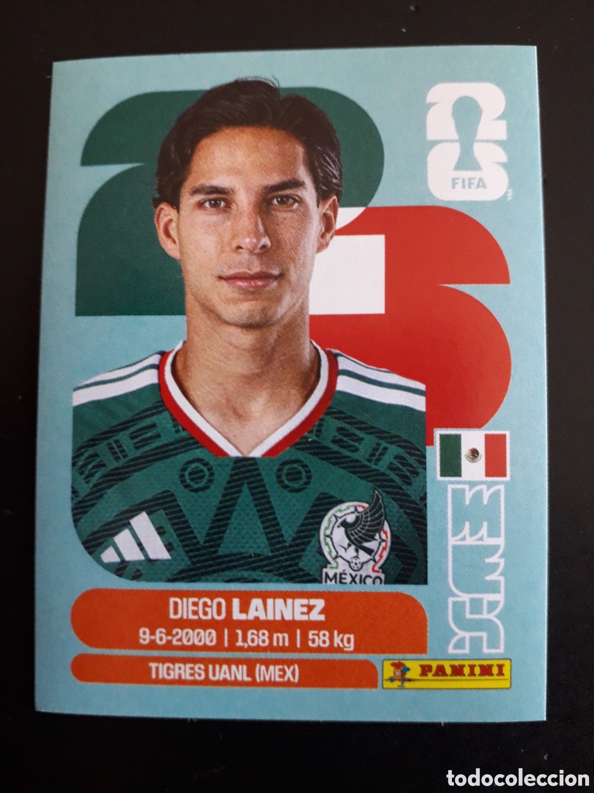 Cromos de Futebol: LA&Iacute;NEZ M&Eacute;XICO MEX 8 MUNDIAL F&Uacute;TBOL 2026 FIFA WORLD CUP PANINI SIN PEGAR PEDIDO M&Iacute;NIMO 3&euro;