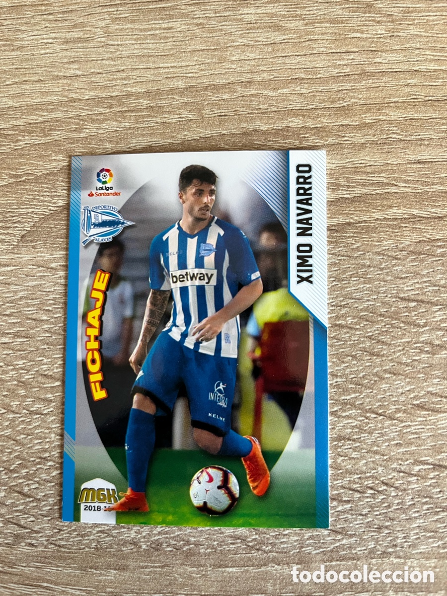 Cromos de Futebol: 10 XIMO NAVARRO FICHAJE MEGACRACKS MGK 2018 2019 18 19 ALAV&Eacute;S