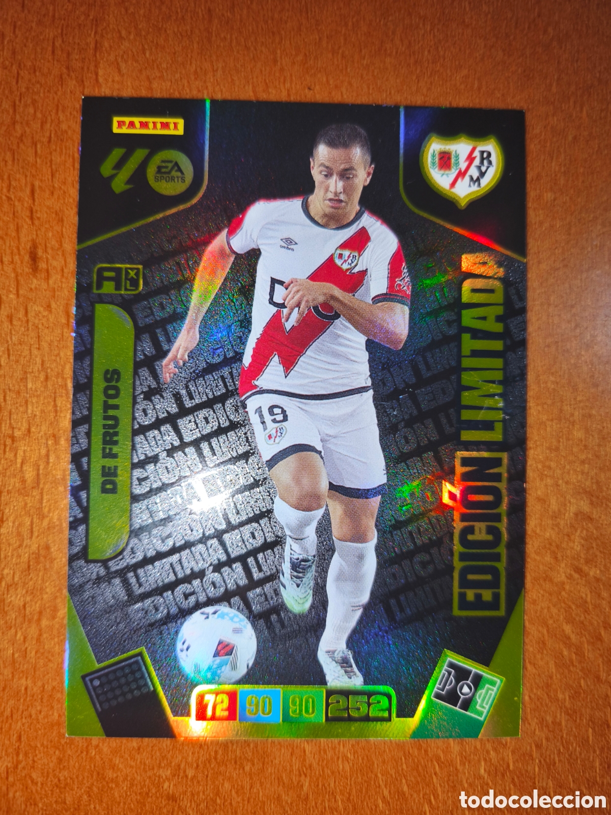 Cromos de f&uacute;tbol: De Frutos Edici&oacute;n Limitada Adrenalyn XL 25/26 Rayo Vallecano