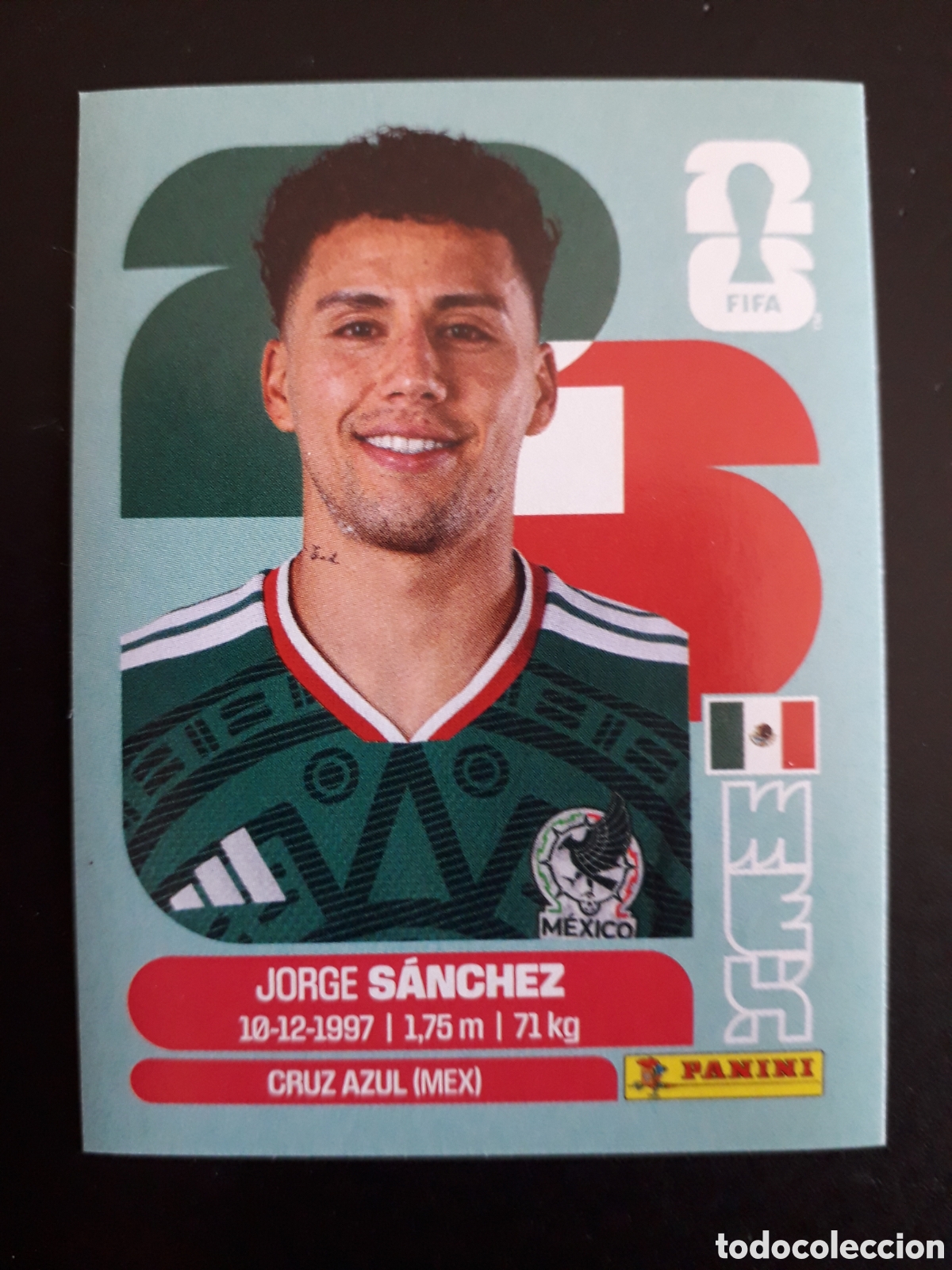 Cromos de f&uacute;tbol: S&Aacute;NCHEZ M&Eacute;XICO MEX 4 MUNDIAL F&Uacute;TBOL 2026 FIFA WORLD CUP PANINI SIN PEGAR PEDIDO M&Iacute;NIMO 3&euro;