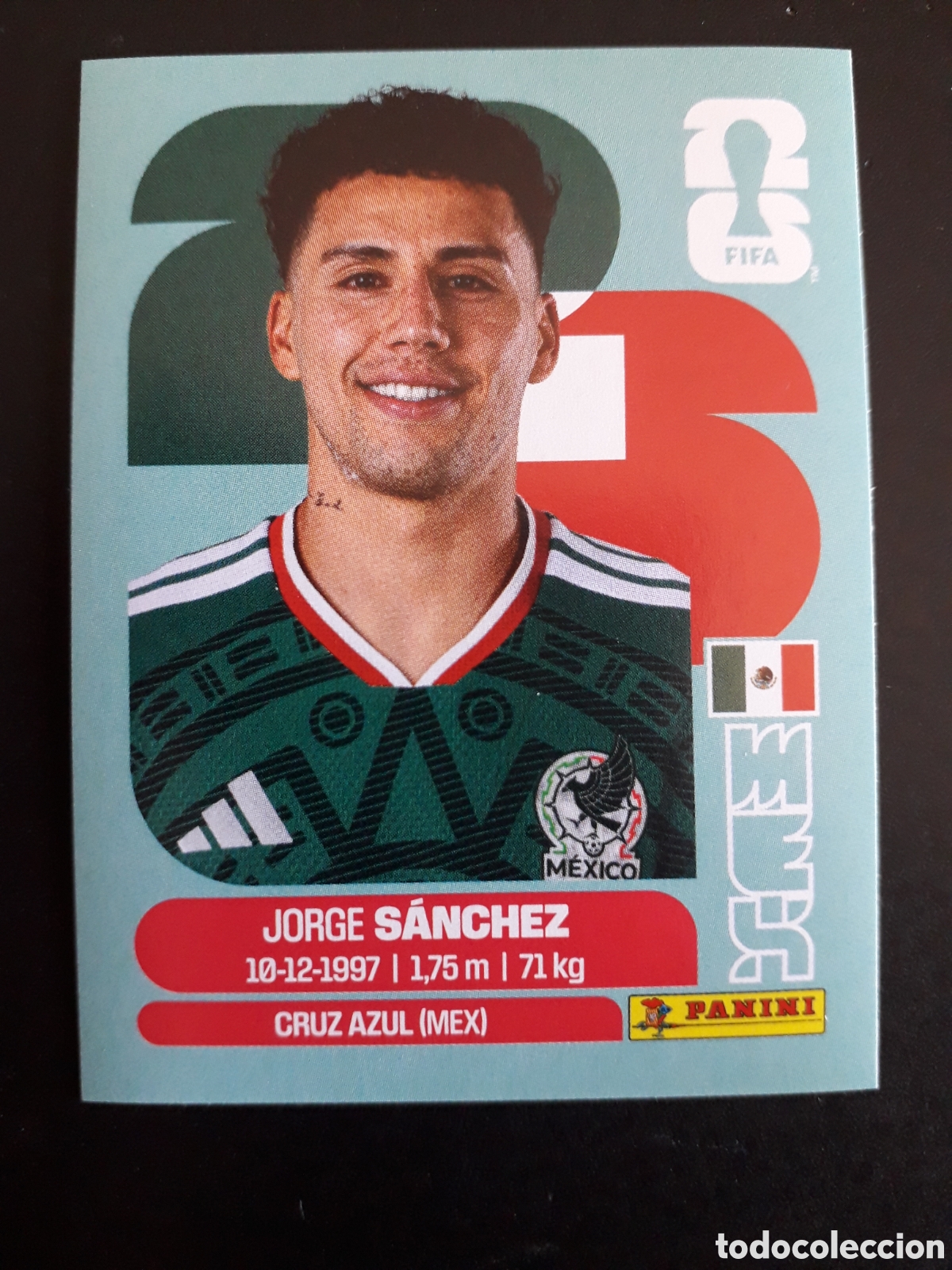 Fu&szlig;ball-Sticker: S&Aacute;NCHEZ M&Eacute;XICO MEX 4 MUNDIAL F&Uacute;TBOL 2026 FIFA WORLD CUP PANINI SIN PEGAR PEDIDO M&Iacute;NIMO 3&euro;.