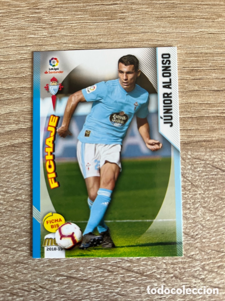 Fu&szlig;ball-Sticker: 143 BIS J&Uacute;NIOR ALONSO FICHAJE MEGACRACKS MGK 2018 2019 18 19 CELTA DE VIGO