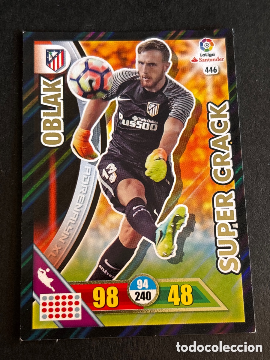 Fu&szlig;ball-Sticker: Adrenalyn 2016 2017 16 17 panini Oblak super crack n&deg; 446 Atl&eacute;tico Madrid