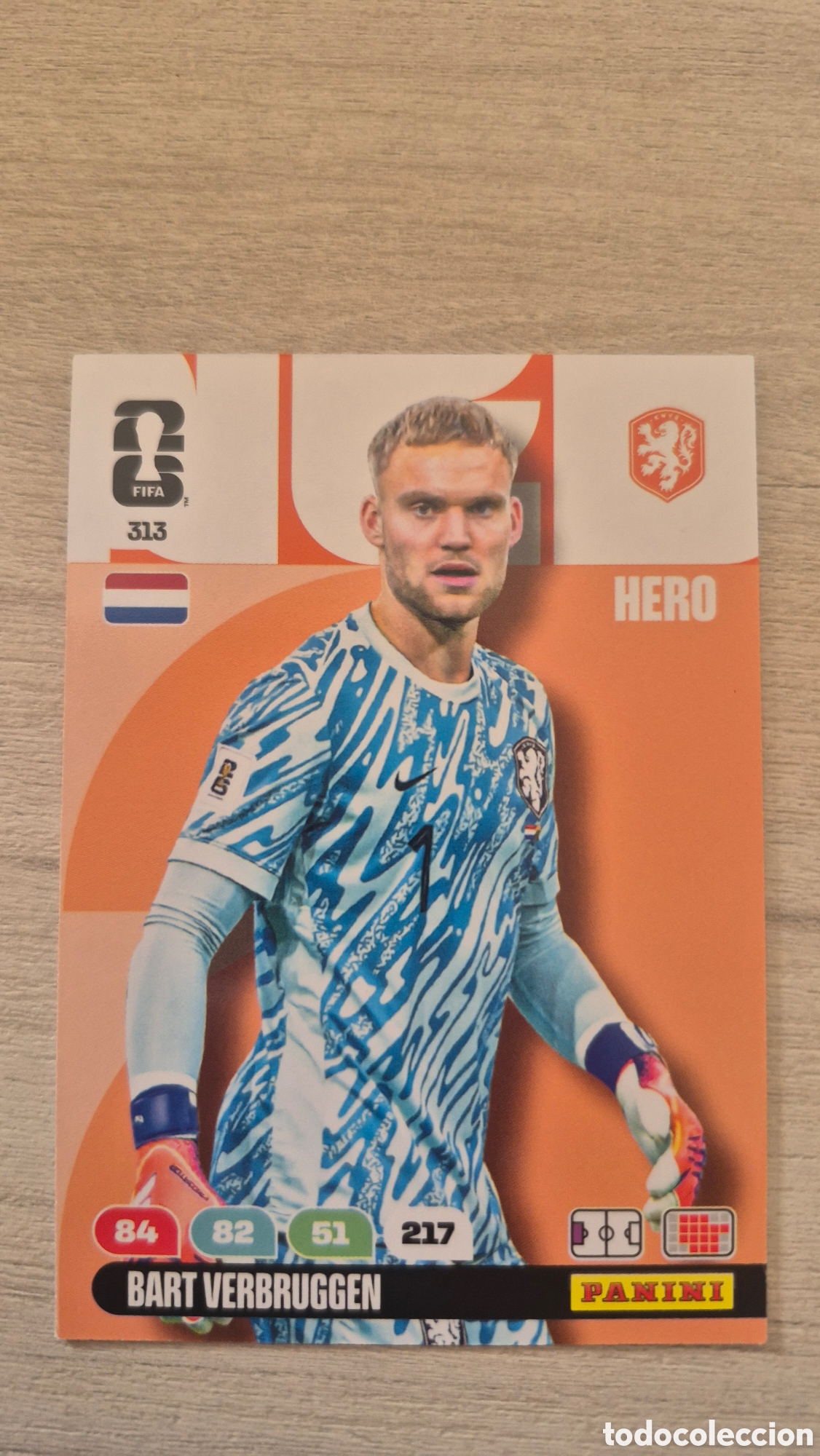 Fu&szlig;ball-Sticker: N&deg;313 Holanda Bart Verbruggen Adrenalyn FIFA World Cup 26