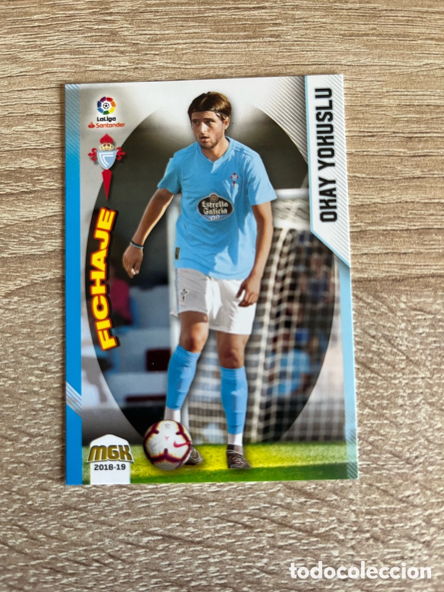 Fu&szlig;ball-Sticker: 147 OKAY YOKUSLU FICHAJE MEGACRACKS MGK 2018 2019 18 19 CELTA DE VIGO