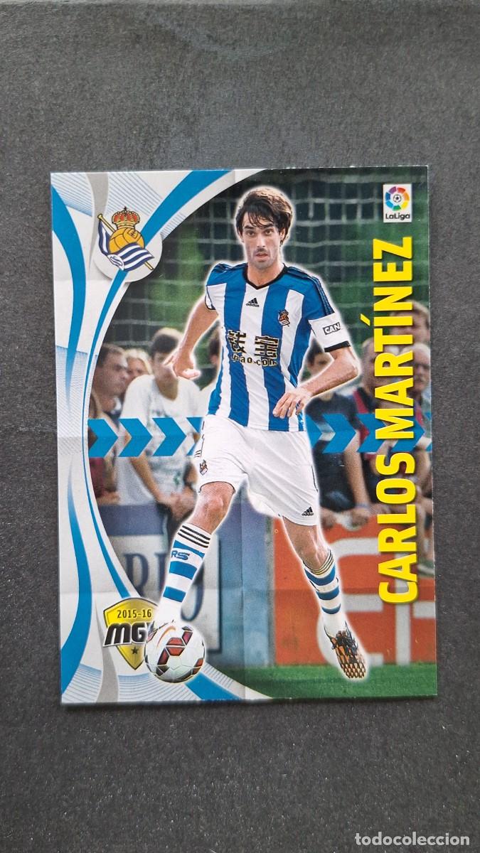 Fu&szlig;ball-Sticker: L1 CARLOS MARTINEZ REAL SOCIEDAD 410 PANINI MEGACRACKS 2015 2016 15 16