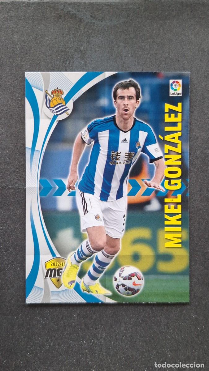 Fu&szlig;ball-Sticker: L1 MIKEL GONZALEZ REAL SOCIEDAD 413 PANINI MEGACRACKS 2015 2016 15 16