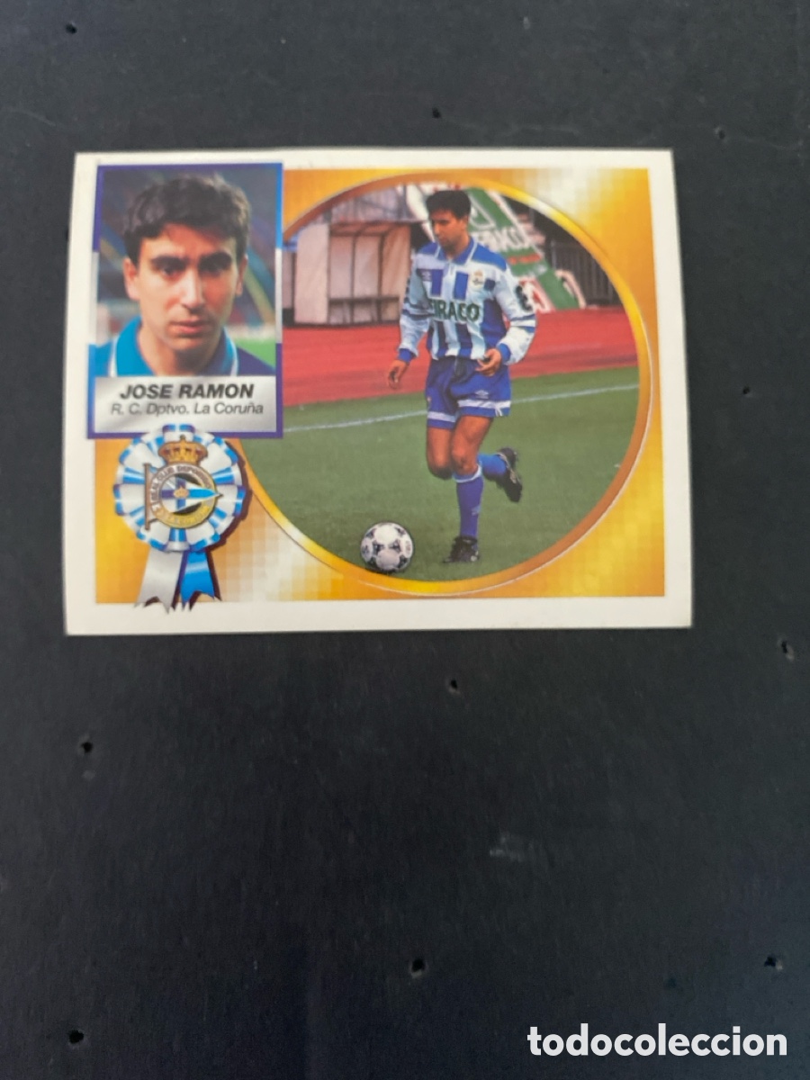 Fu&szlig;ball-Sticker: Cromo liga 94/95 Dptvo. La Coru&ntilde;a nunca pegado