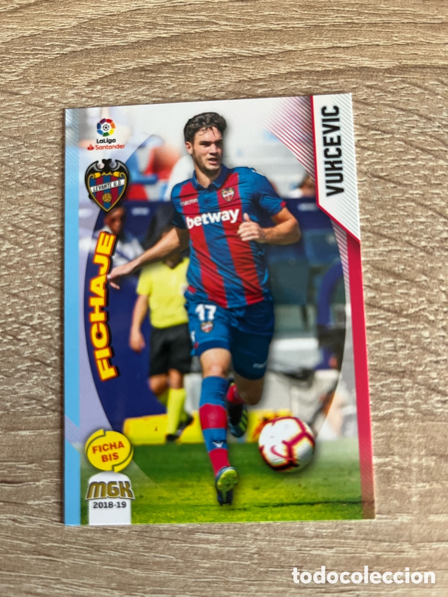 Cromos de Futebol: 336 BIS VUKCEVIC FICHAJE MEGACRACKS MGK 2018 2019 18 19 LEVANTE CF