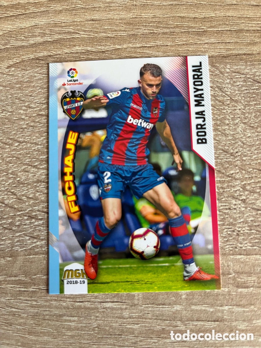 Cromos de Futebol: 342 BORJA MAYORAL FICHAJE MEGACRACKS MGK 2018 2019 18 19 LEVANTE CF