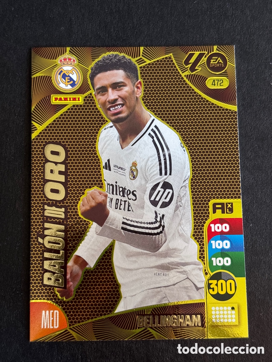 Cromos de Futebol: 472 BELLINGHAM REAL MADRID BALON DE ORO FICHAS ALBUM ADRENALYN XL 2024 2025 24 25