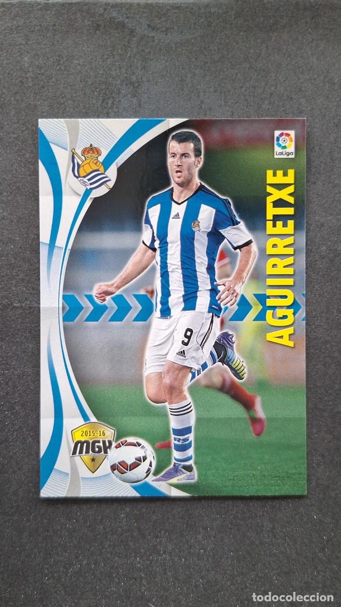 Cromos de f&uacute;tbol: L1 AGUIRRETXE REAL SOCIEDAD 425 PANINI MEGACRACKS 2015 2016 15 16