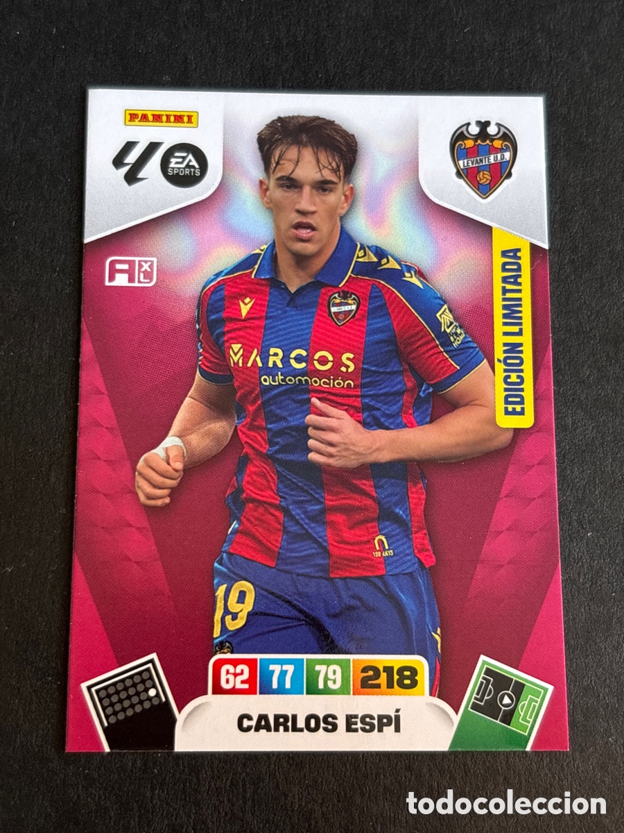 Cromos de f&uacute;tbol: CARLOS ESPI LEVANTE EDICION LIMITADA ADRENALYN XL LIGA 2025 2026 PANINI 25 26