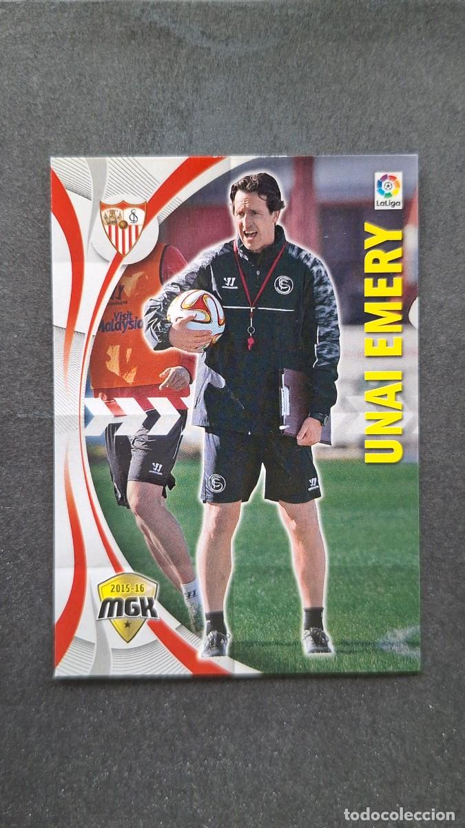 Cromos de f&uacute;tbol: L1 UNAY EMERY ENTRENADOR SEVILLA F. C. 434 PANINI MEGACRACKS 2015 2016 15 16