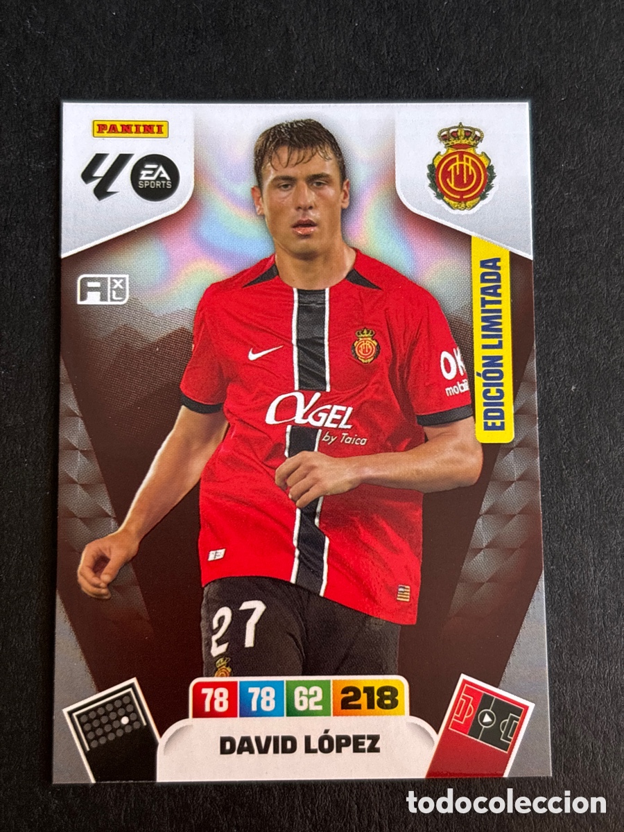Cromos de f&uacute;tbol: DAVID LOPEZ MALLORCA EDICION LIMITADA ADRENALYN XL LIGA 2025 2026 PANINI 25 26