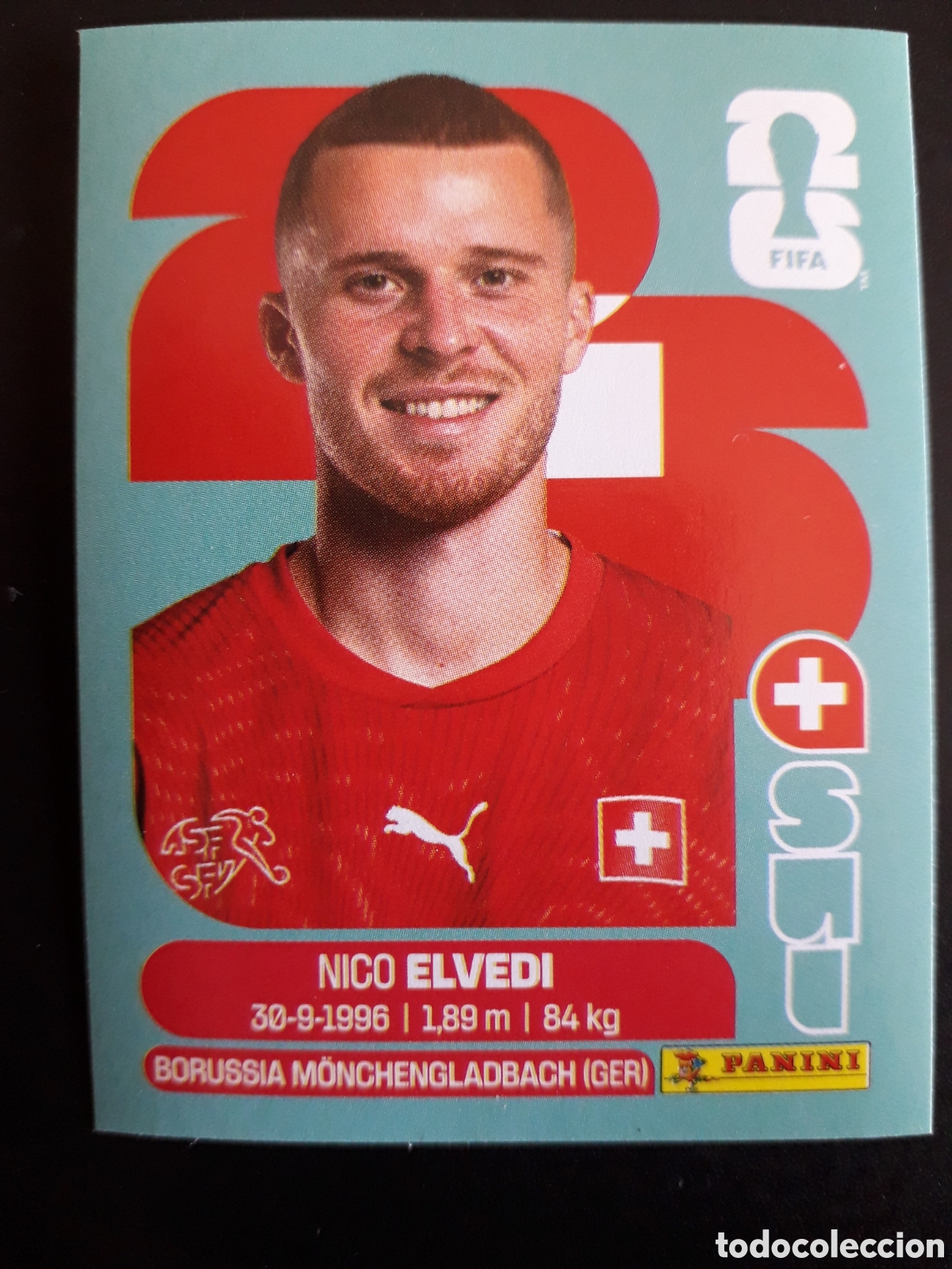Figurine di Calcio: ELDEVI SUIZA SUI 6 MUNDIAL F&Uacute;TBOL 2026 FIFA WORLD CUP PANINI SIN PEGAR PEDIDO M&Iacute;NIMO 3&euro;.