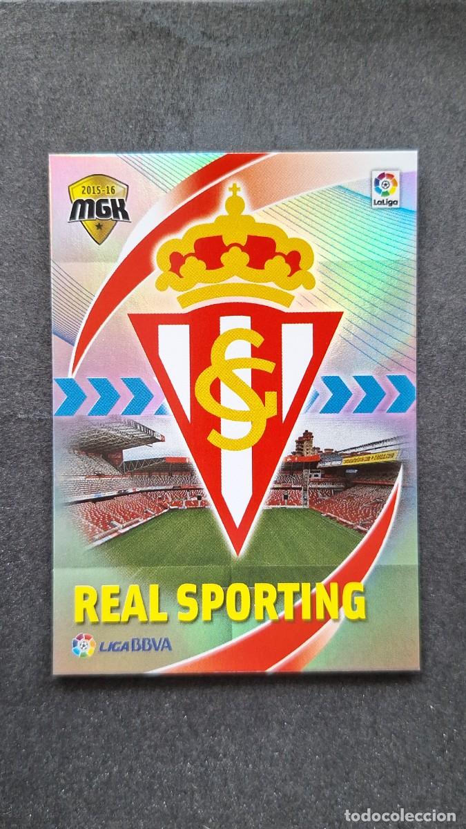 Figurine di Calcio: L1 ESCUDO SPORTING DE GIJON 460 PANINI MEGACRACKS 2015 2016 15 16