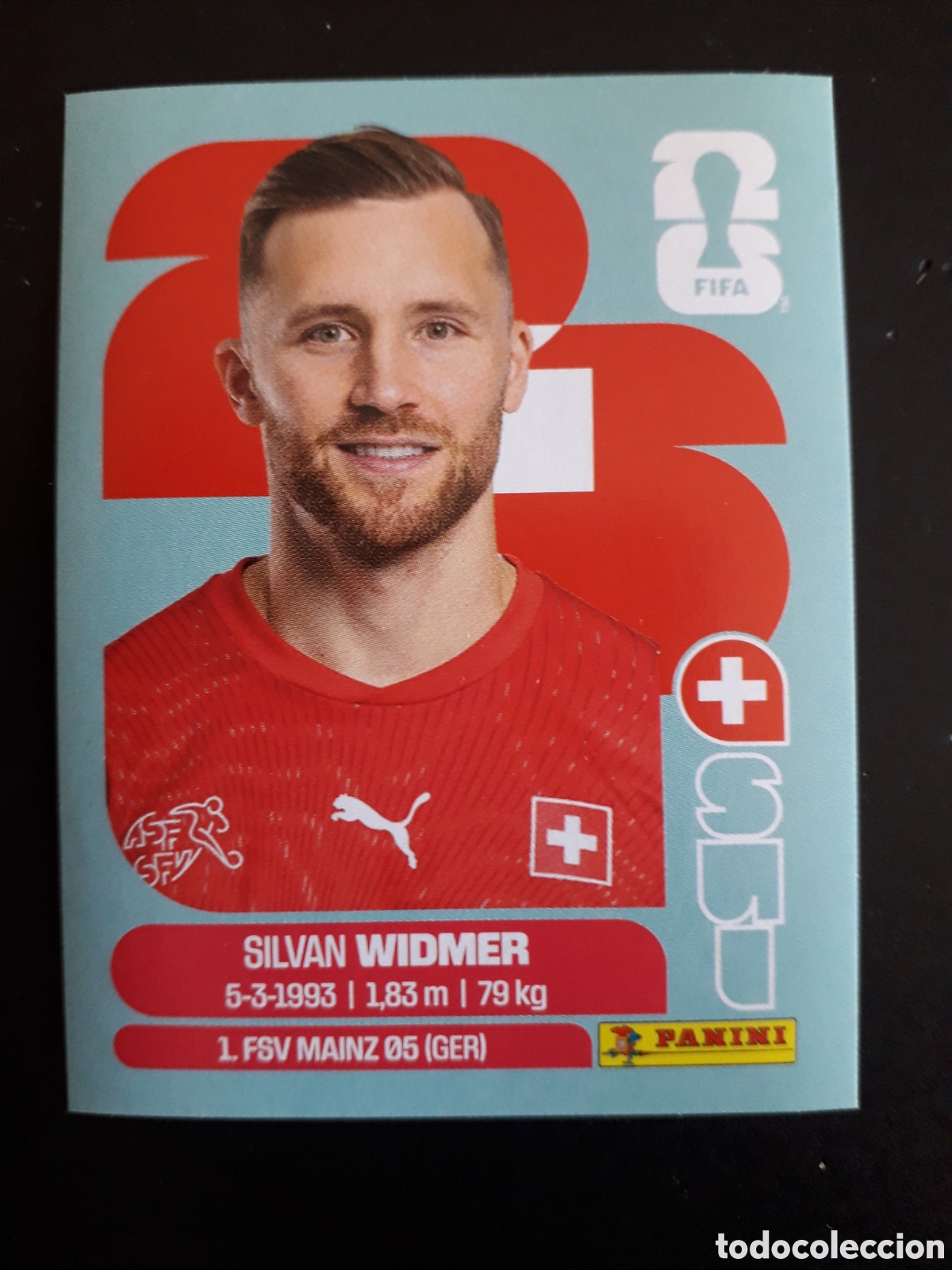 Fu&szlig;ball-Sticker: WIDMER SUIZA SUI 8 MUNDIAL F&Uacute;TBOL 2026 FIFA WORLD CUP PANINI SIN PEGAR PEDIDO M&Iacute;NIMO 3&euro;