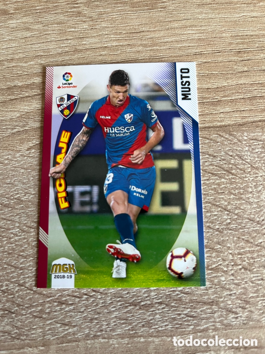 Fu&szlig;ball-Sticker: 287 MUSTO FICHAJE MEGACRACKS MGK 2018 2019 18 19 HUESCA