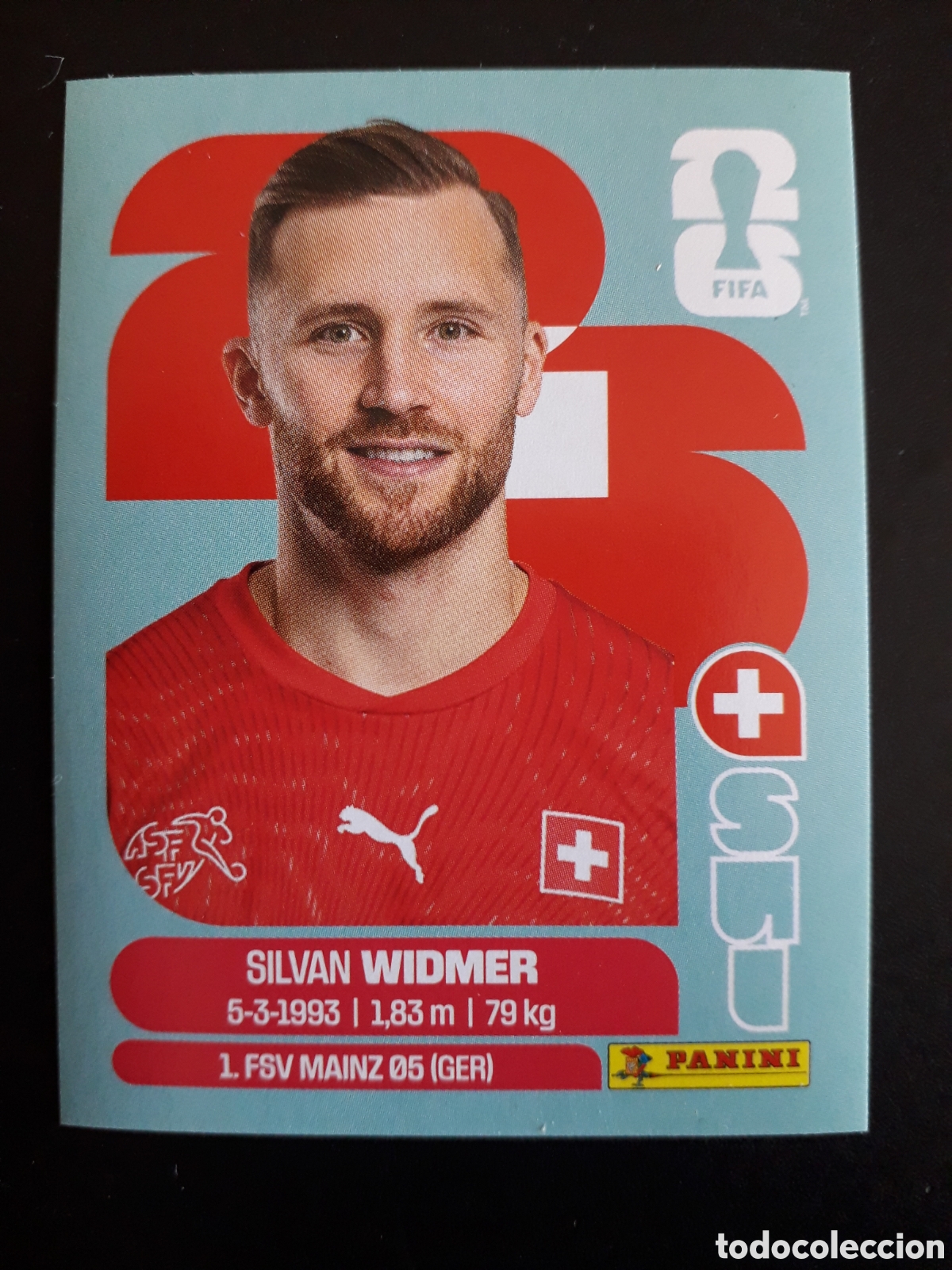 Fu&szlig;ball-Sticker: WIDMER SUIZA SUI 8 MUNDIAL F&Uacute;TBOL 2026 FIFA WORLD CUP PANINI SIN PEGAR PEDIDO M&Iacute;NIMO 3&euro;