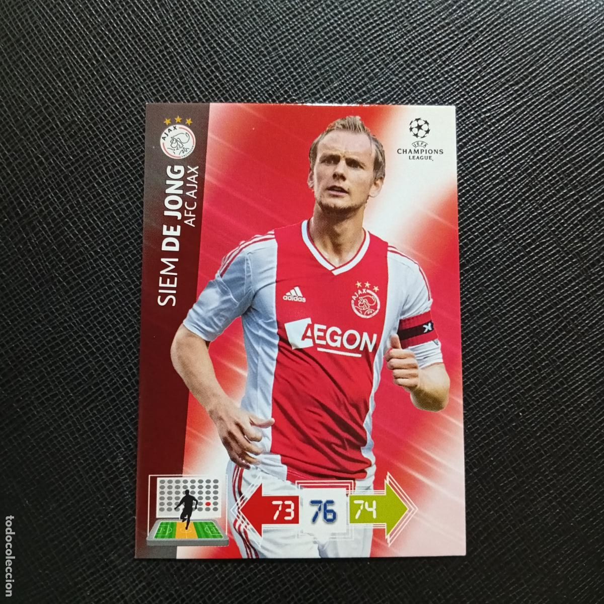 Cromos de f&uacute;tbol: DE JONG AJAX ADRENALYN CHAMPIONS LEAGUE 2012 2013 FUTBOL 12 13 - A210 PG208 B