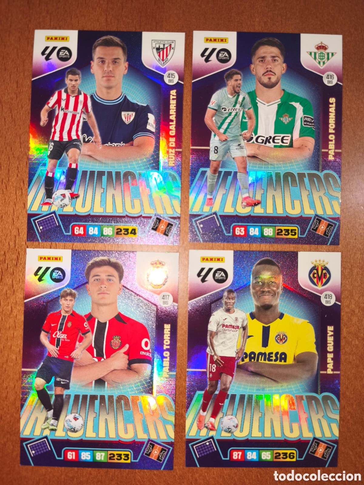 Figurine di Calcio: Lote 4 INFLUENCERA BIS Adrenalyn XL 25/26