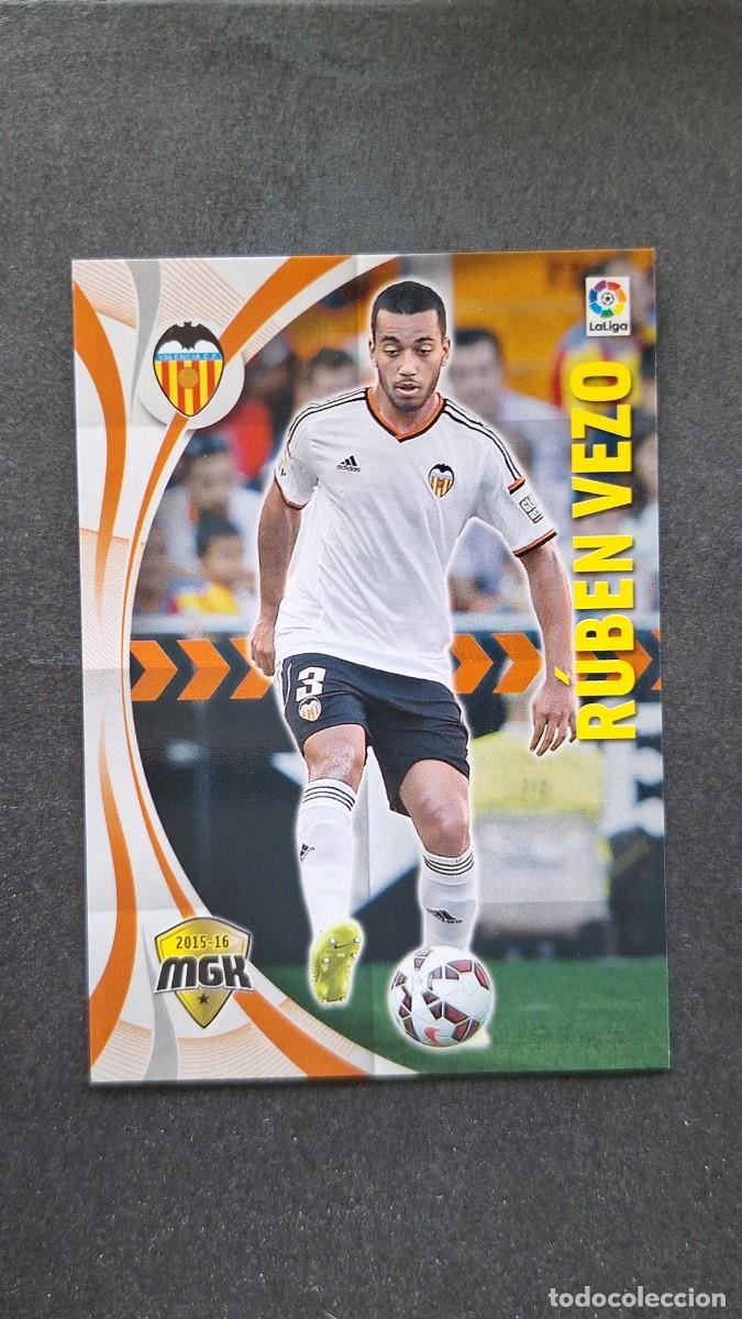 Figurine di Calcio: L1 RUBEN VEZO VALENCIA C. F. 495 PANINI MEGACRACKS 2015 2016 15 16