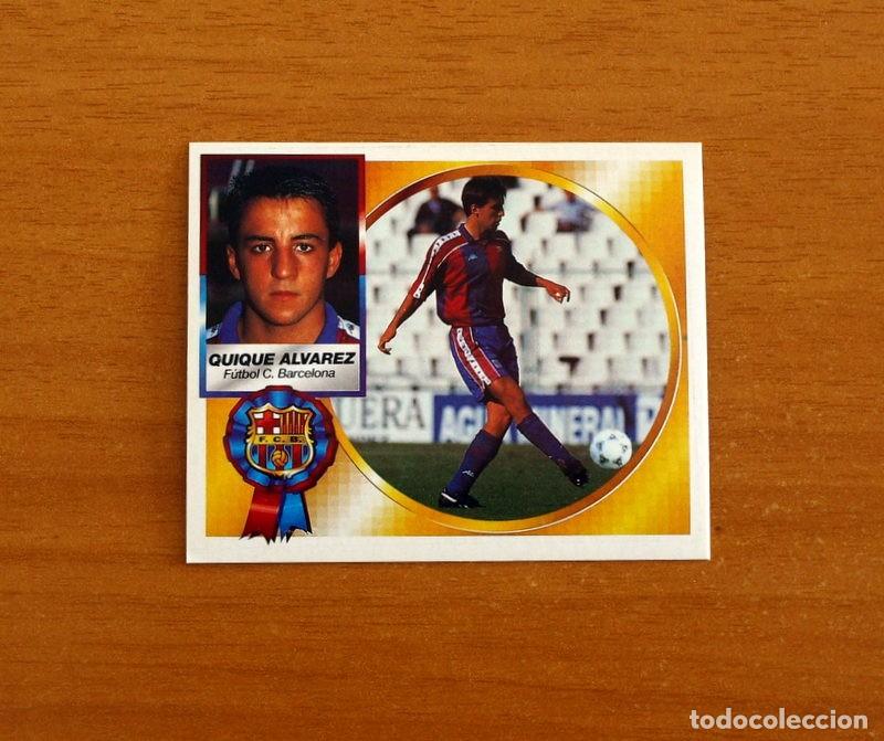 Figurine di Calcio: Futbol Club Barcelona - Quique &Aacute;lvarez - COLOCA -Ediciones Este Liga 1994-1995, 94-95 - Nunca pegado