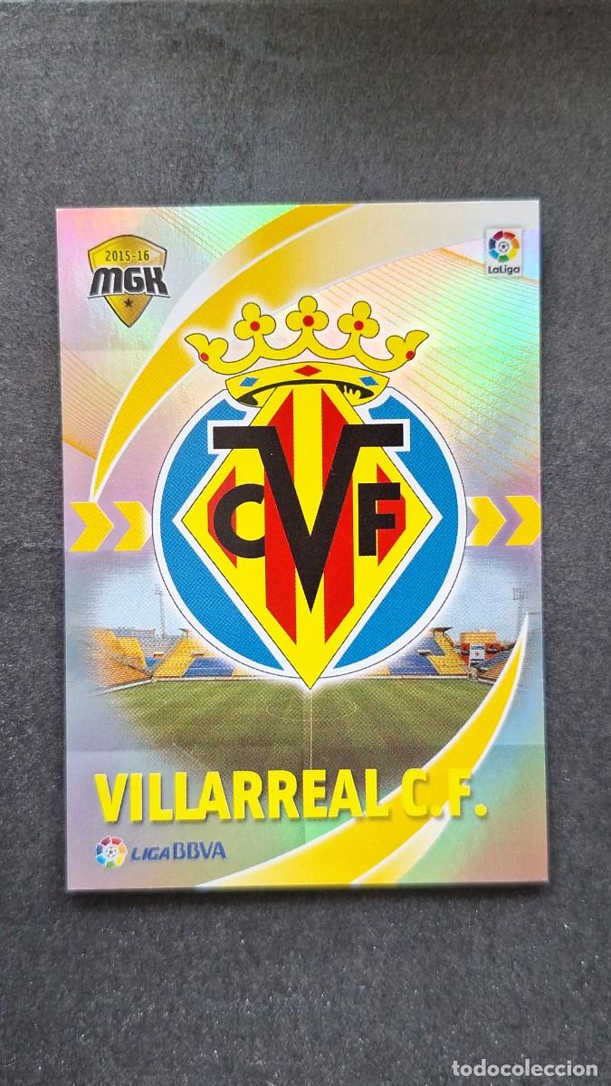 Figurine di Calcio: L1 ESCUDO VILLARREAL C. F. 514 PANINI MEGACRACKS 2015 2016 15 16