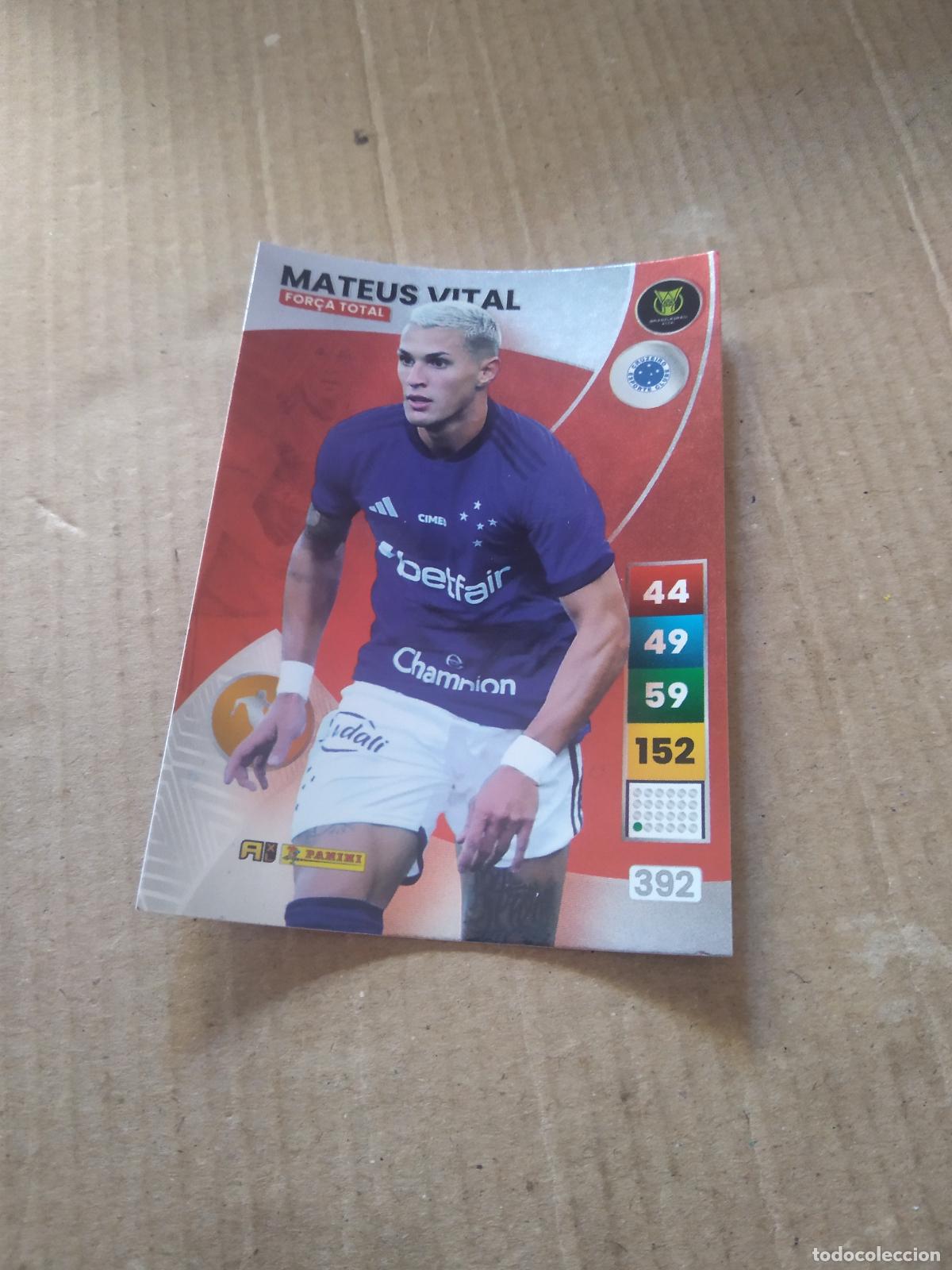 Figurine di Calcio: 392 MATEUS VITAL CRUZEIRO CROMO FUTBOL PANINI ADRENALYN LIGA BRASIL 2023 BRASILEIRAO