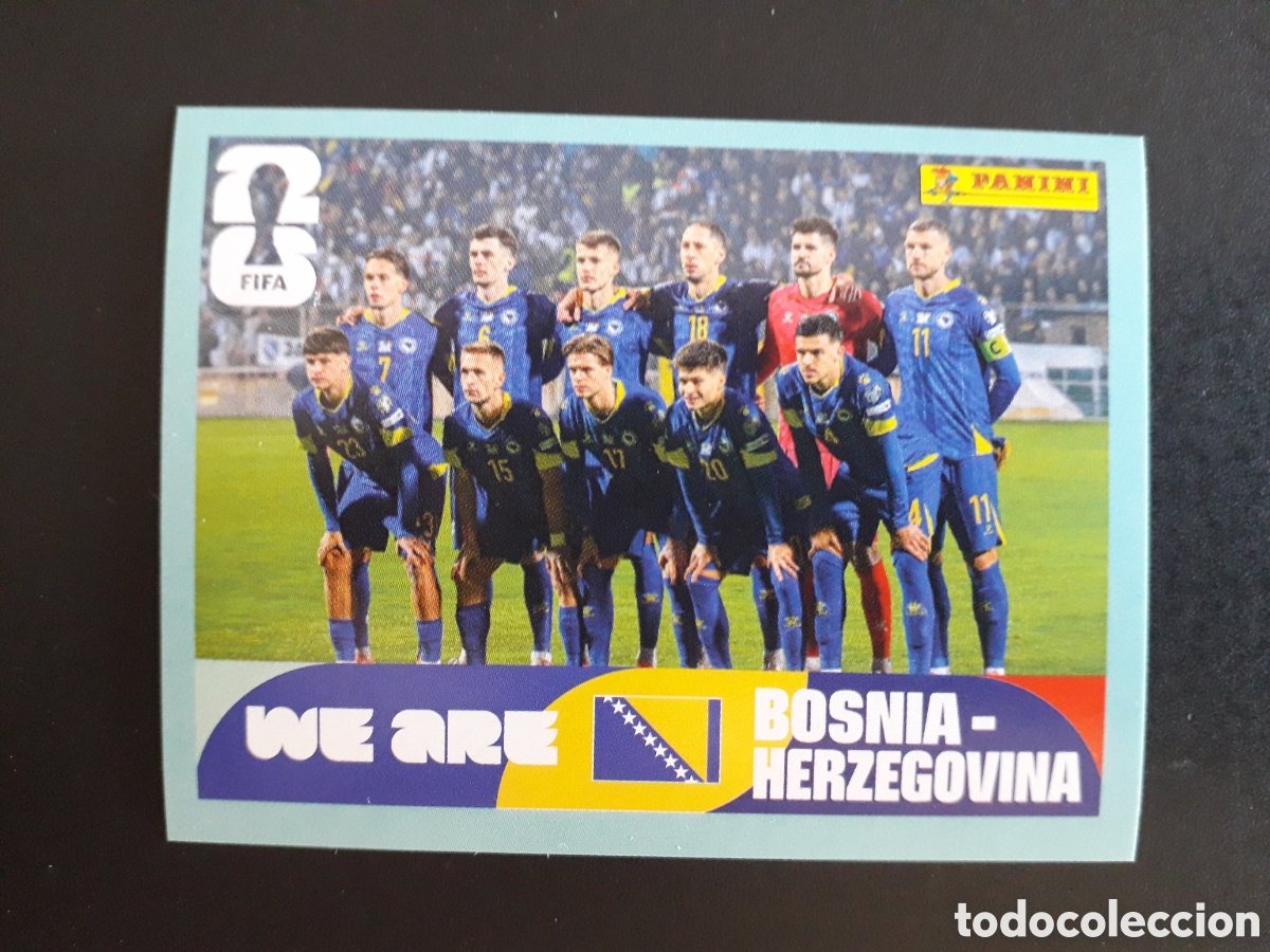 Figurine di Calcio: EQUIPO BOSNIA HERCEGOVINA BIH 13 MUNDIAL F&Uacute;TBOL 2026 FIFA WORLD CUP PANINI SIN PEG PEDIDO M&Iacute;NIMO 3&euro;