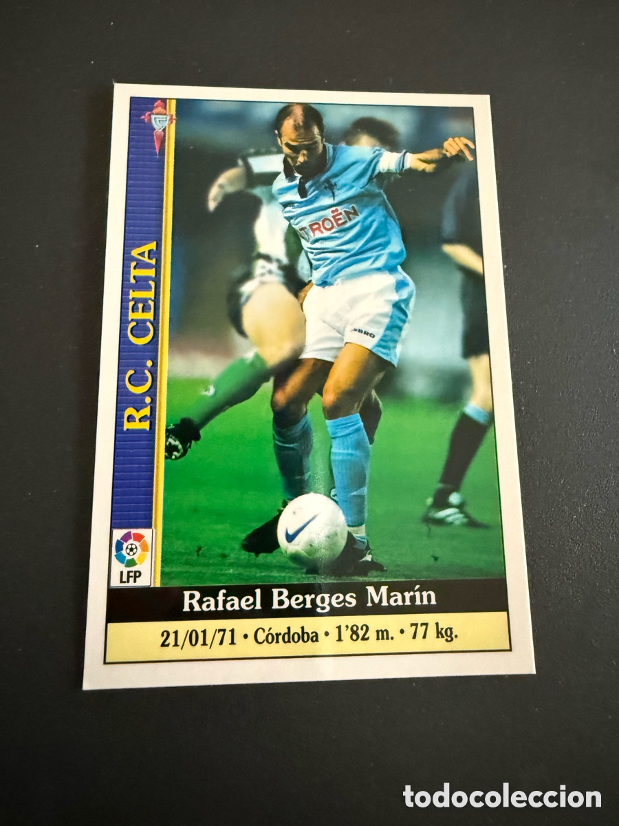 Figurine di Calcio: MUNDICROMO 2000. N 77. BERGES ( Celta )