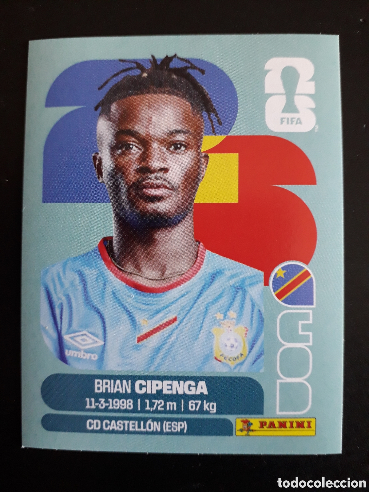 Cromos de f&uacute;tbol: CIPENGA CONGO COD 17 MUNDIAL F&Uacute;TBOL 2026 FIFA WORLD CUP PANINI SIN PEGAR PEDIDO M&Iacute;NIMO 3&euro;