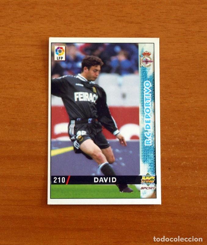 Figurine di Calcio: Deportivo La Coru&ntilde;a - N&ordm; 210 David - Baja - Mundicromo Las Fichas de la Liga 1998-1999-98-99