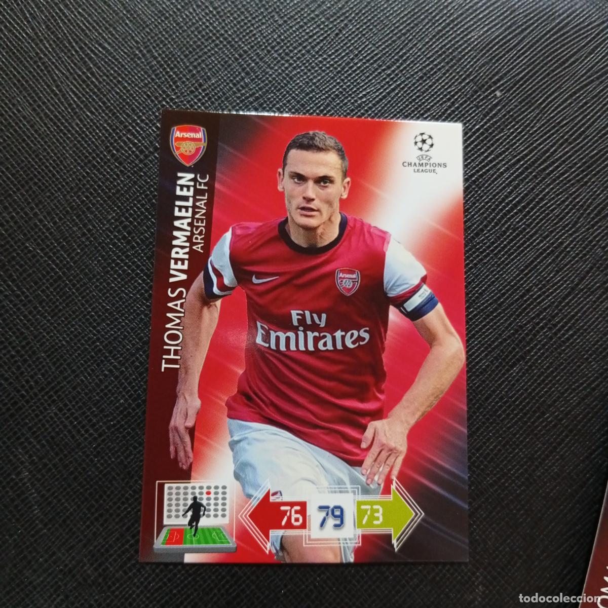 Cromos de f&uacute;tbol: VERMAELEN ARSENAL ADRENALYN CHAMPIONS LEAGUE 2012 2013 FUTBOL 12 13 - A210 PG208