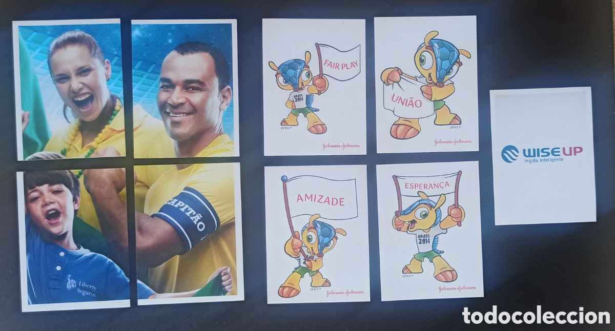 Cromos de f&uacute;tbol: Panini Mundial Brasil 2014 extra J1 al J4 - L1 al L4 - W1