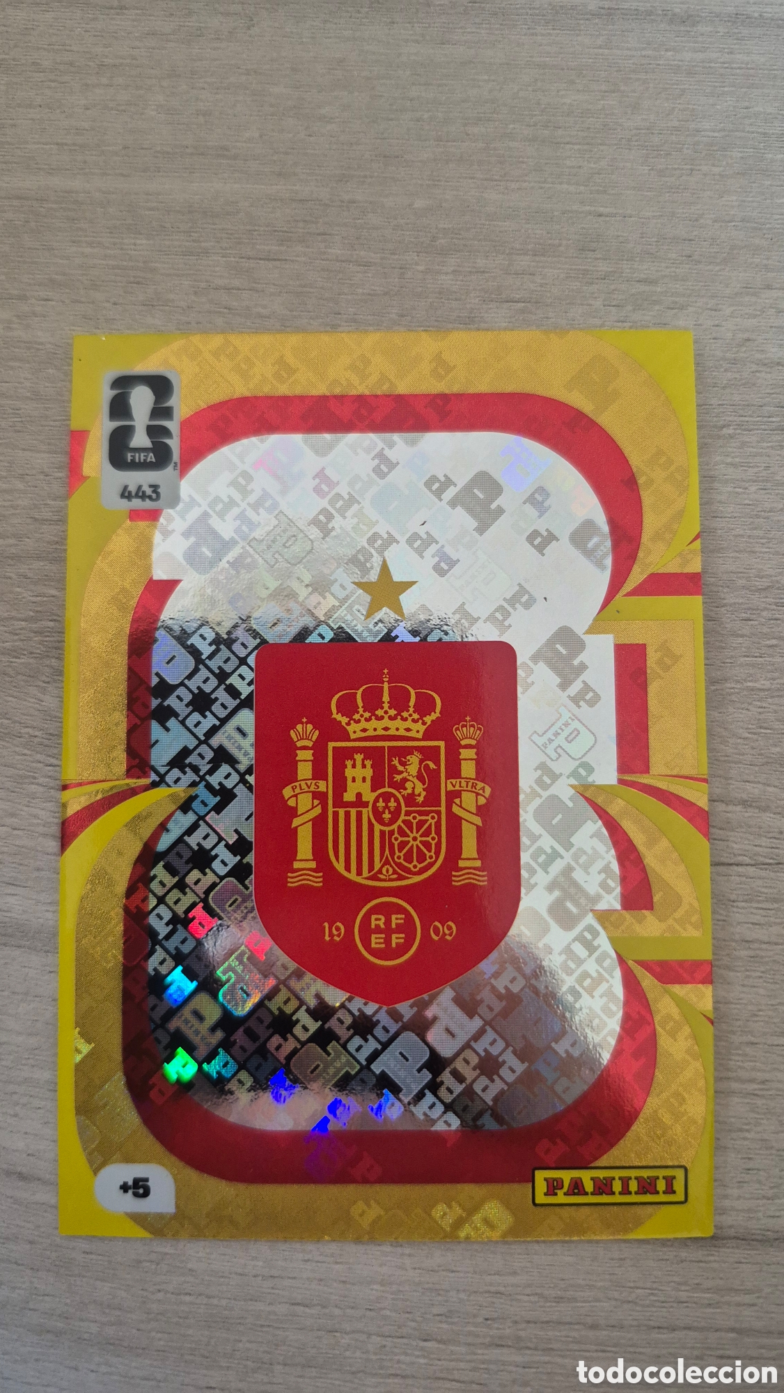 Cromos de f&uacute;tbol: N&deg;443 Escudo Espa&ntilde;a Adrenalyn FIFA World Cup 26