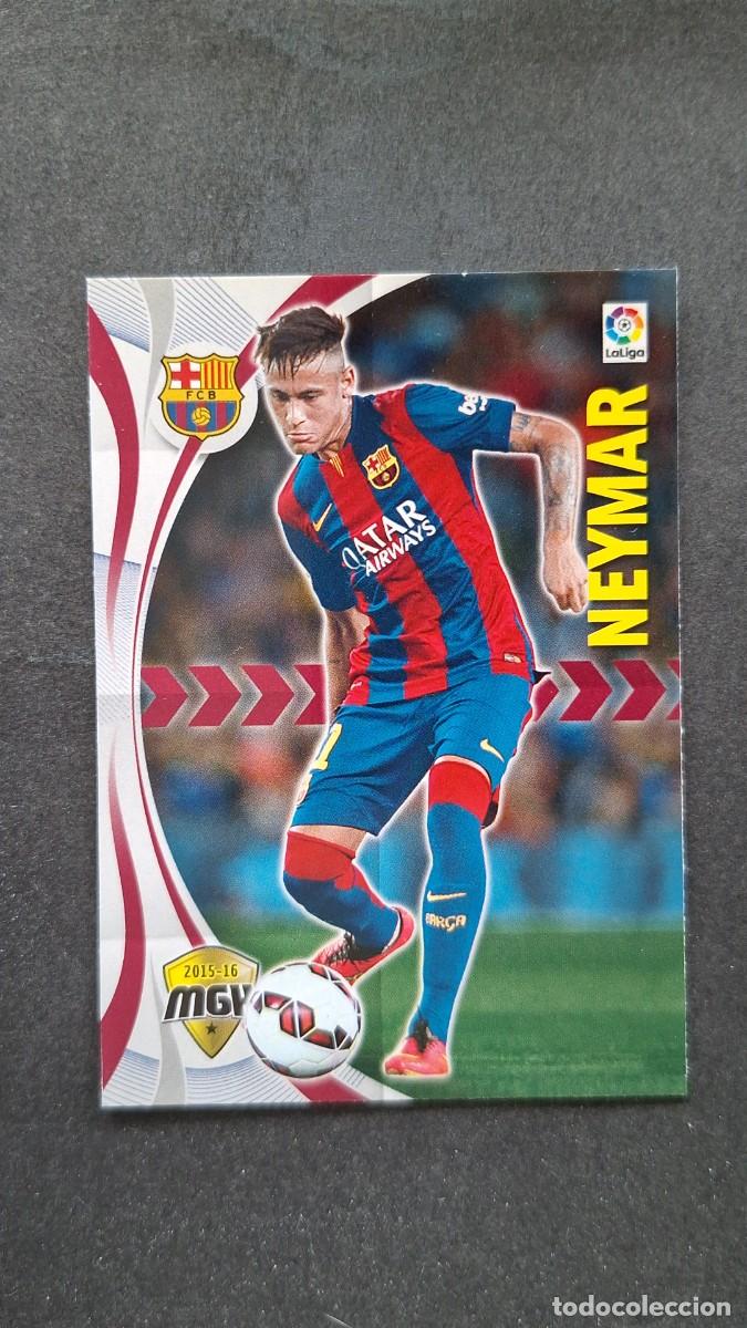 Cromos de f&uacute;tbol: L1 NEYMAR F. C. BARCELONA 74 PANINI MEGACRACKS 2015 2016 15 16