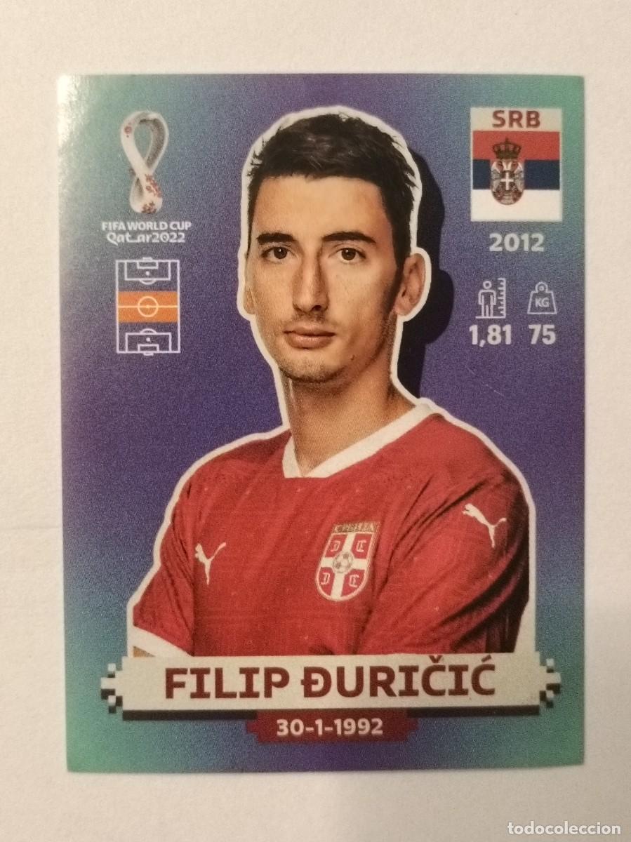 Cromos de f&uacute;tbol: #SRB 8 FILIP DURICIC (SERBIA) MUNDIAL QATAR 2022 PANINI